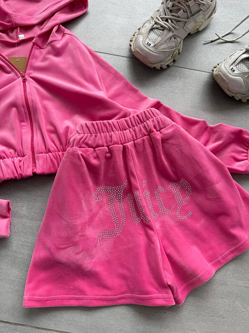 Женский стильный повседневный велюровый костюм Розовый, 42/44 Одесса - изображение 5