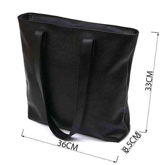 Кожаная универсальная женская сумка Shvigel 16354 Черный Киев