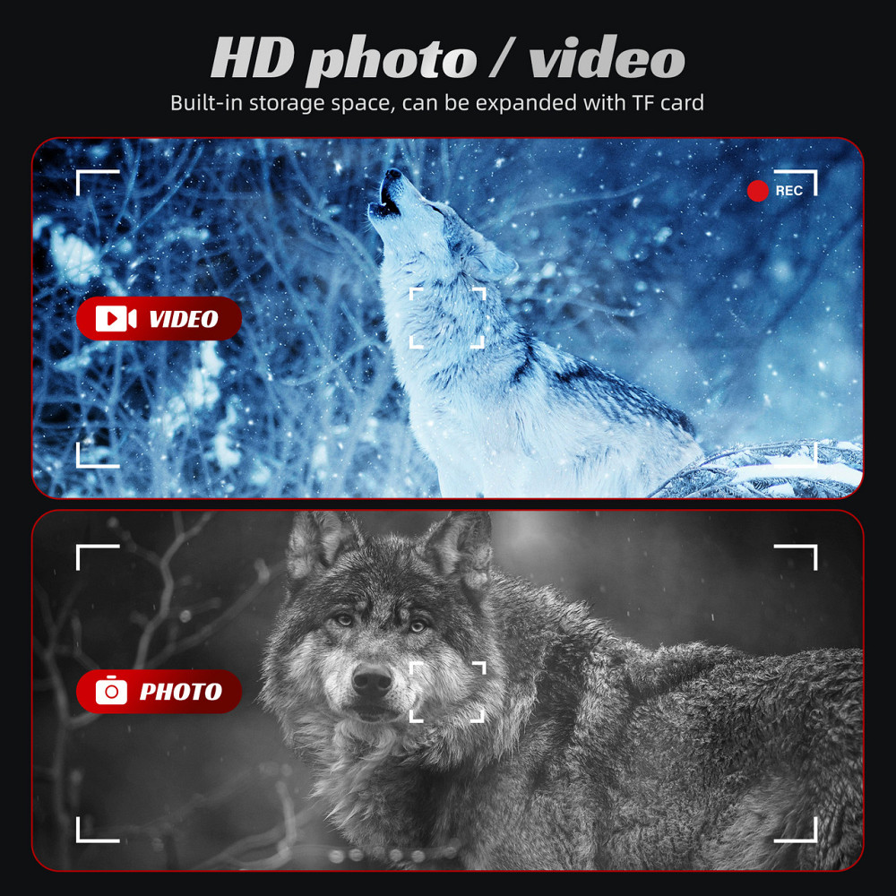 Монокуляр нічного бачення Inskam 329 10х 1080P фото-відео 2Мр (до 800 м у темряві) Чорний Вінниця - фото 8