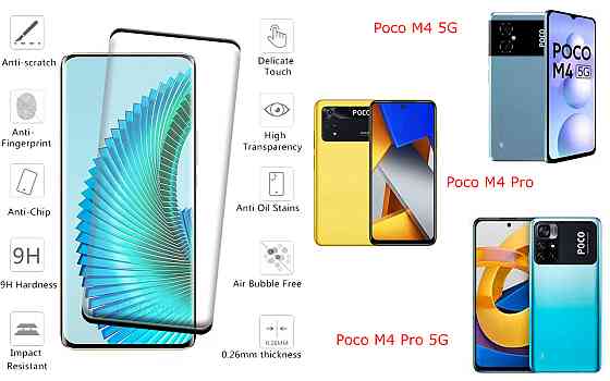 Захисне скло HyperGlass Pro для Poco M4 5G, Poco M4 Pro, Poco M4 Pro 5G – максимальна чутливість та захист Київ