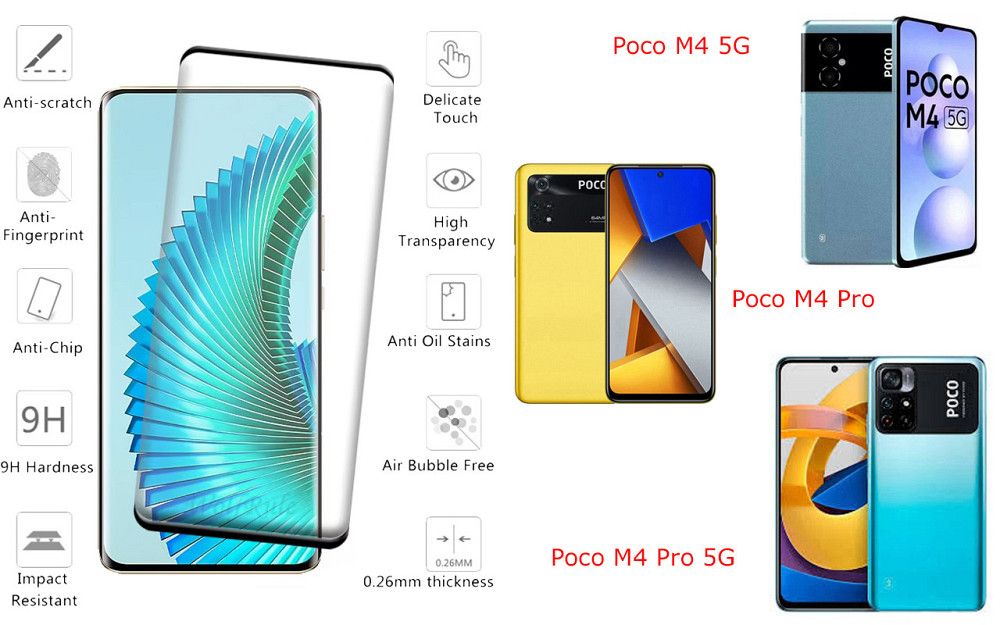 Захисне скло HyperGlass Pro для Poco M4 5G, Poco M4 Pro, Poco M4 Pro 5G – максимальна чутливість та захист Київ - фото 2