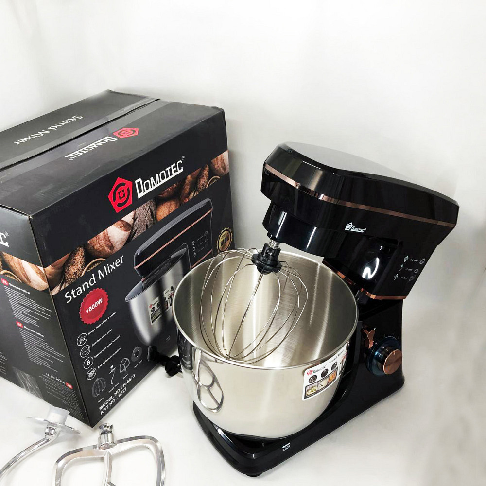 Миксер для взбивания кремов Domotec R 6673 12 л, Миксер с железной чашей, Тестомес с большой чашей PK-53 Львов - изображение 3