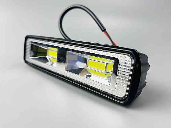 Фара LED прямокутна (chip COB) 48W 6000K (2 діода) (15см х 4см х 4см) алюміній Мукачево