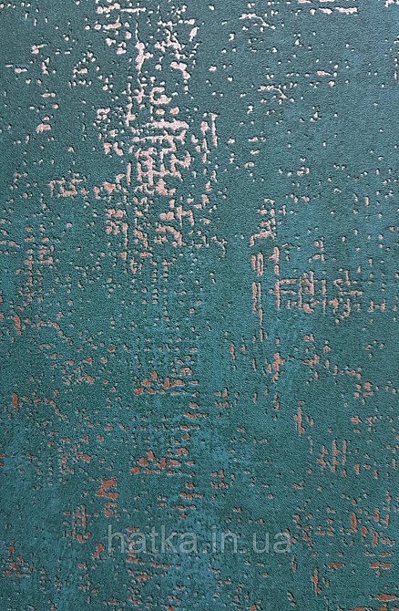 Шпалери вінілові на флізеліні AS creation The Bos 0.53х10 під штукатурку ефект потертості зелені із золотом Київ - фото 1