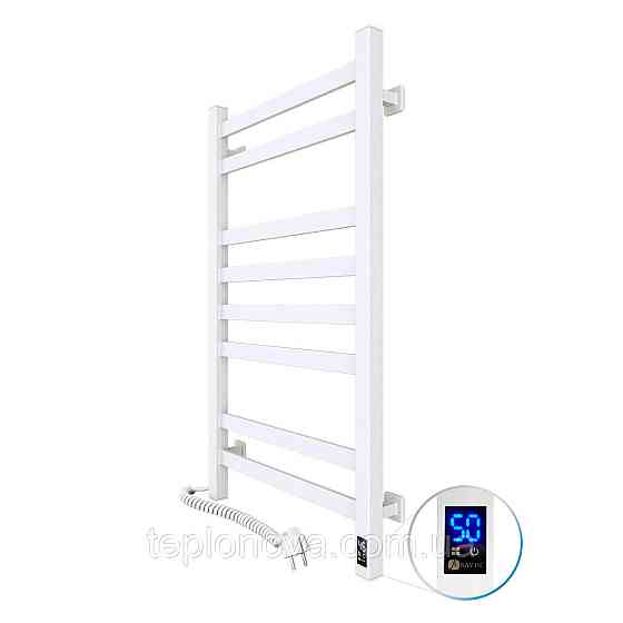 Полотенцесушитель Авангард 480х800 Sensor левый с таймером, белый Черновцы
