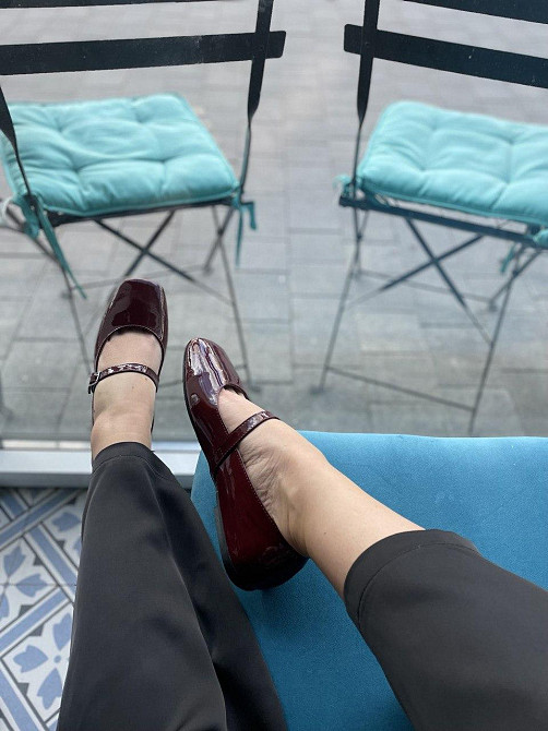 Балетки жіночі SEE SEVEN бордові шкіра лакована 37-41р. (5477) Коломия - фото 8