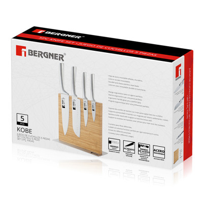 Набір ножів Bergner Kobe 5 предметів (BG-39300-MM) Вінниця - фото 7