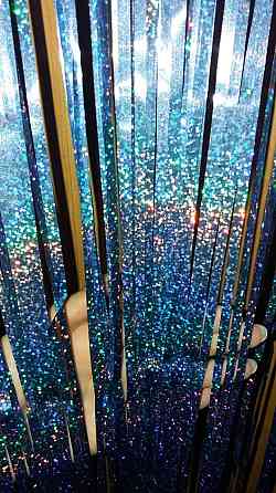 Дождик фотозона с голограммой новогодний 2 м на 1 м голубой Киев