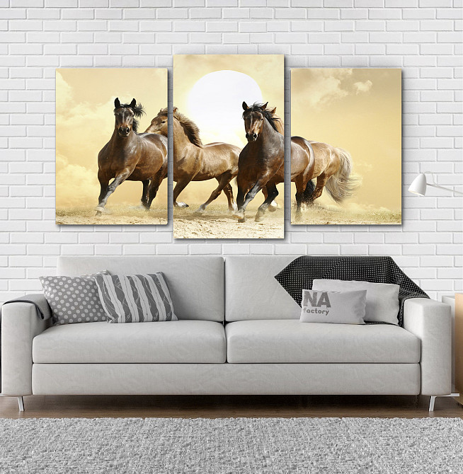 Модульная картина Лошади Art-119_3 Киев - изображение 2