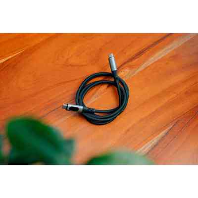 Дата кабель USB-C to USB-C 1.2m with display 240W black Verbatim (31849) Винница