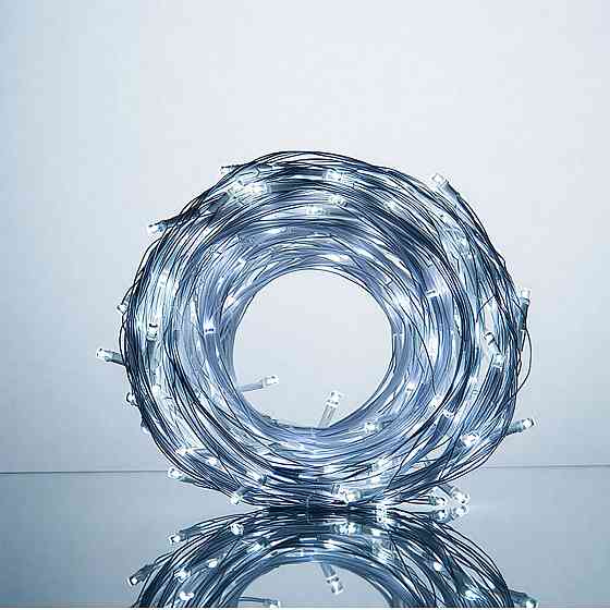 Garlando Новорічна гірлянда кімнатна нитка 22 м 220 LED кімнатна гірлянда білий провід Біле сві Коломия