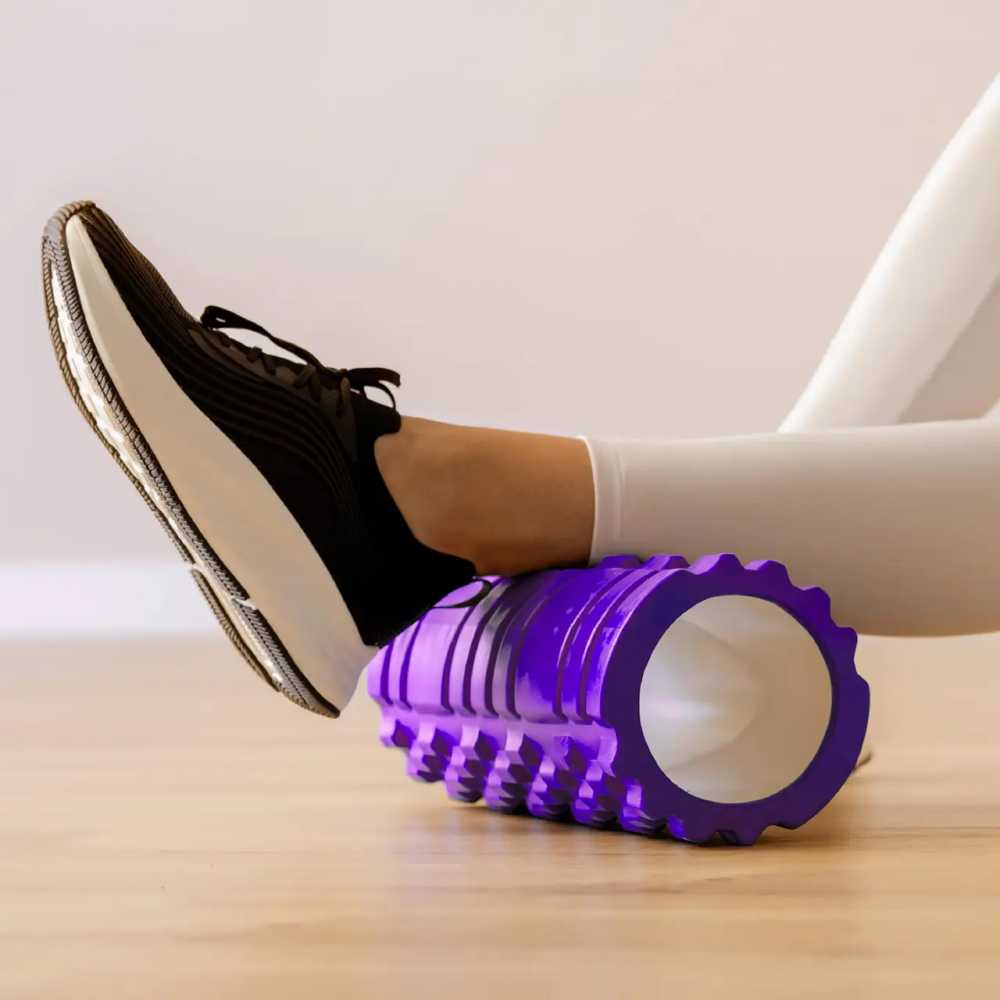 Масажний роллер для йоги K1 33*14 фіолетовий Київ - фото 3