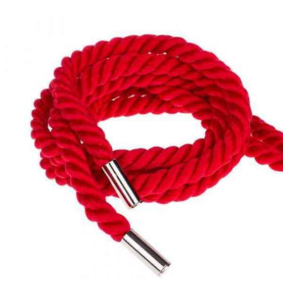 Веревка для бондажа Premium Silky 3M, Red Sex Aura Киев