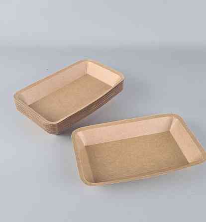 Лоток з харчового картону "KRAFT" 400 мл 225 *135*25 (25 шт) Харків