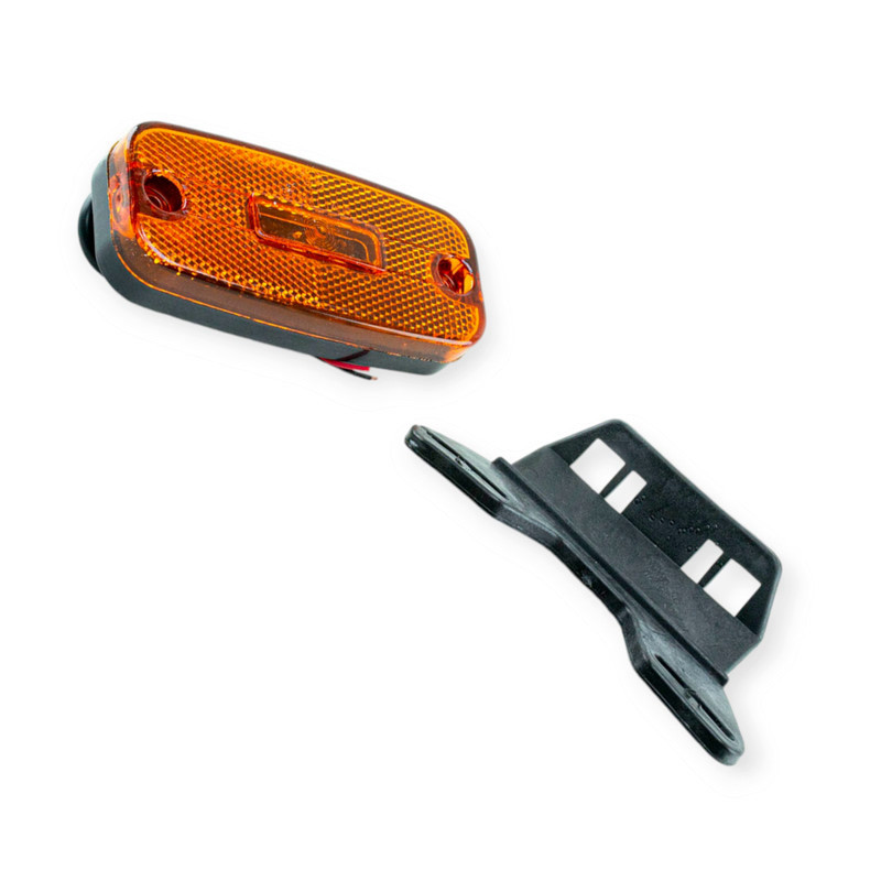 Фонарь прямоугольный оранжевый 110х45мм с кронштейном (Ceray) 3 LED маркерный Мукачево - изображение 1