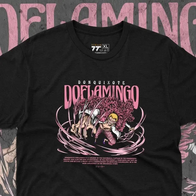 Футболка для підлітка хлопчика з принтом Ван Пис D. Doflamingo Розмір 160 Anime10232 Дніпро - фото 5