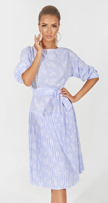 Стильное летнее платье плиссе (44) Киев - изображение 1