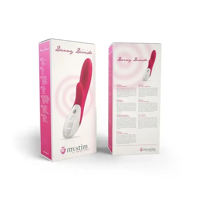 Вибратор-кролик Mystim Danny Divido Pink с глубокой вибрацией, 2 мотора Львов - изображение 8