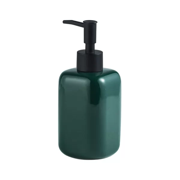 Дозатор для мила керамічний для ванної кімнати колір зелений Кам'янець-Подільський - фото 1