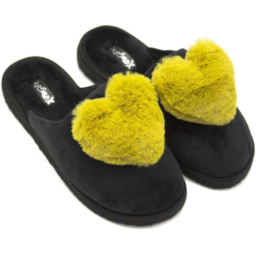 Тапочки жіночі велюр закриті з серцем "Розове серце" Одеса - фото 2