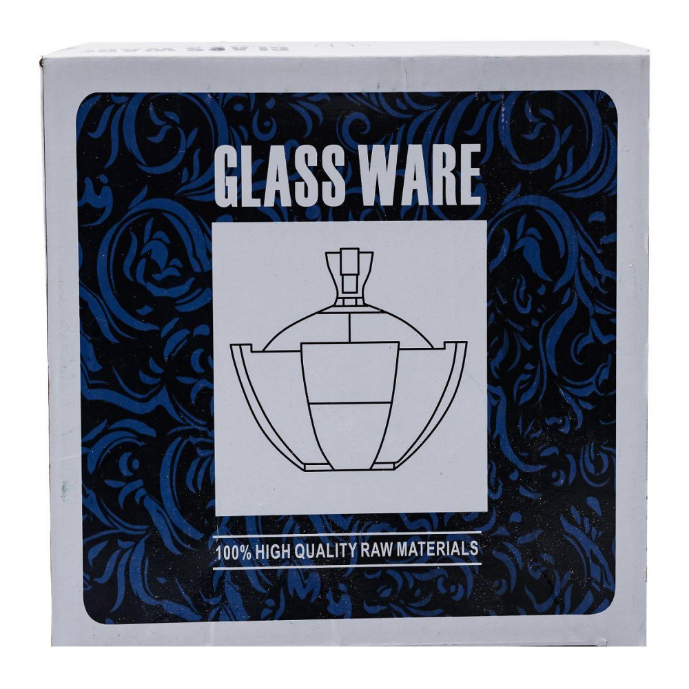 Круглая стеклянная сахарница с крышкой Ø 15 см Киев - изображение 5