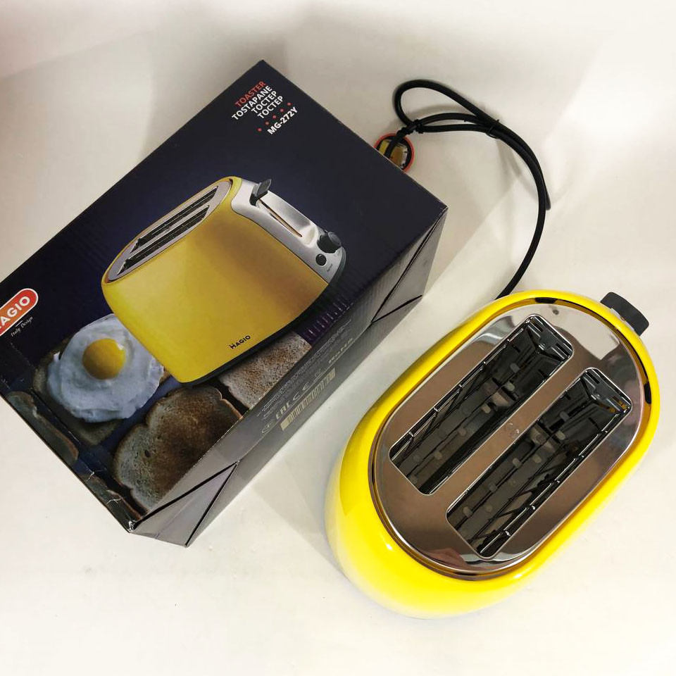 Тостер для підсмажування хліба MAGIO MG-272Y, Тостер зі ступенями підсмажування, Якісний сендвіч-тостер KP-85 Львів - фото 9