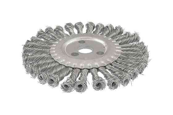 Щітка дискова MASTERTOOL з плетеного дроту Ø 180х22.2 мм 19-9018 Коломия