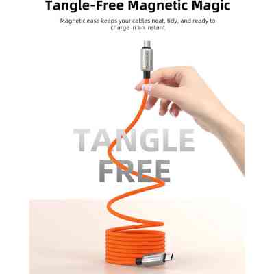 Дата кабель USB-C to USB-C 2.0m PD240W magnetic Cabletime (CA915729) Винница