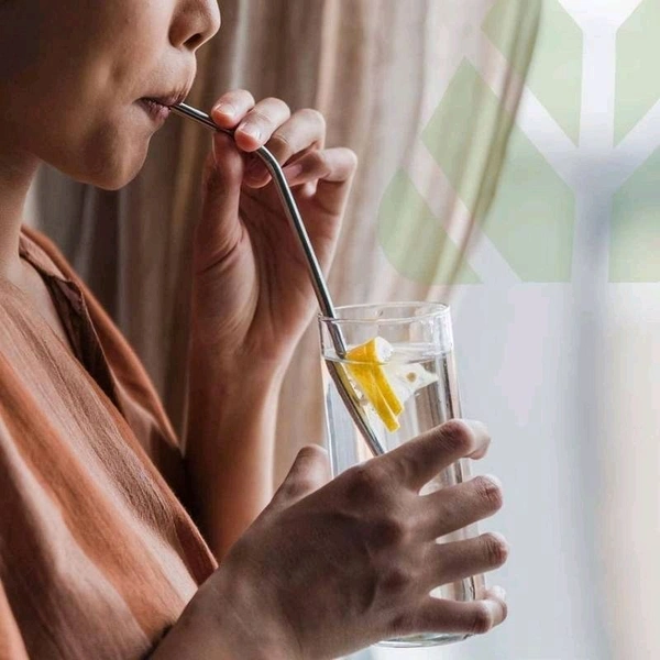 Эко металлические соломинки 4 шт с чехлом и ершиком Киев - изображение 4