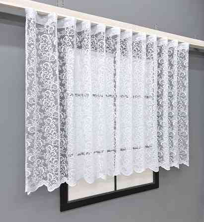 Коротка тюль, висотою 1,2м, жаккард колір білий 871т Київ