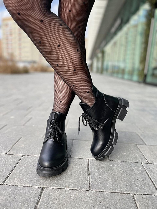 Без бренда Черевики жіночі ARTO 6114/1 чорні (зима, шкіра натуральна) (5217) 36-40 40 Коломия - фото 7