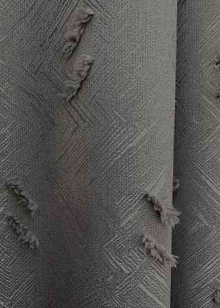 Комплект штор VR-Textil Льон Букле № 1890ш Графітовий 150х270 см 2 шт (33-0923) Київ