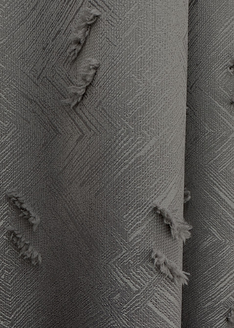 Комплект штор VR-Textil Льон Букле № 1890ш Графітовий 150х270 см 2 шт (33-0923) Київ - фото 6