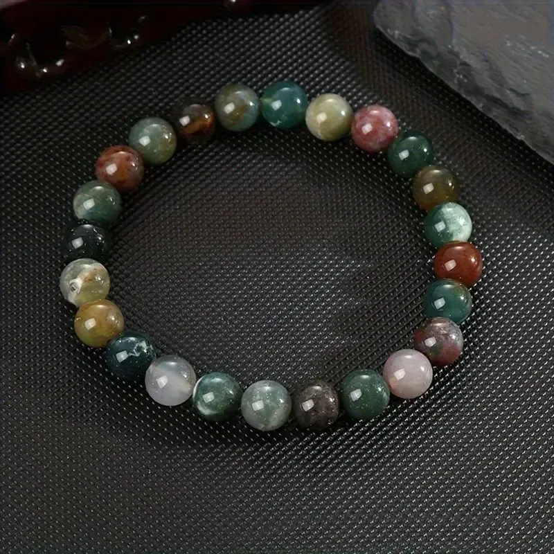 Браслет из индийского агата, бусины 8 мм – натуральный камень Киев - изображение 2