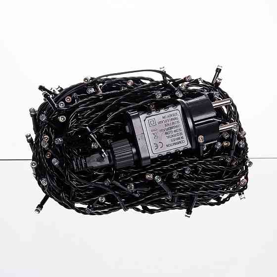 Гірлянда вулична 30м, 300 LED, мультиколор, чорний провід Київ