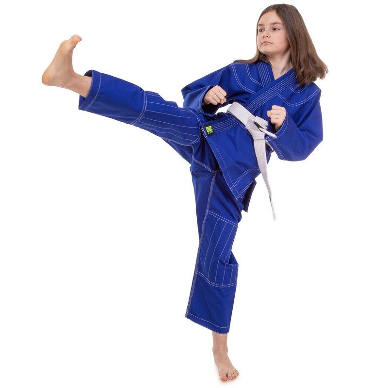 Кімоно для джиу-джитсу підліткове CORE CO-3139-M розмір 140-180 см синій Спортивна форма Київ - фото 7