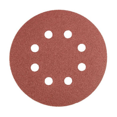 Круг зачистний Graphite 55H942, 125 мм, на липучці, K100, 5шт. (55H942) Вінниця - фото 1