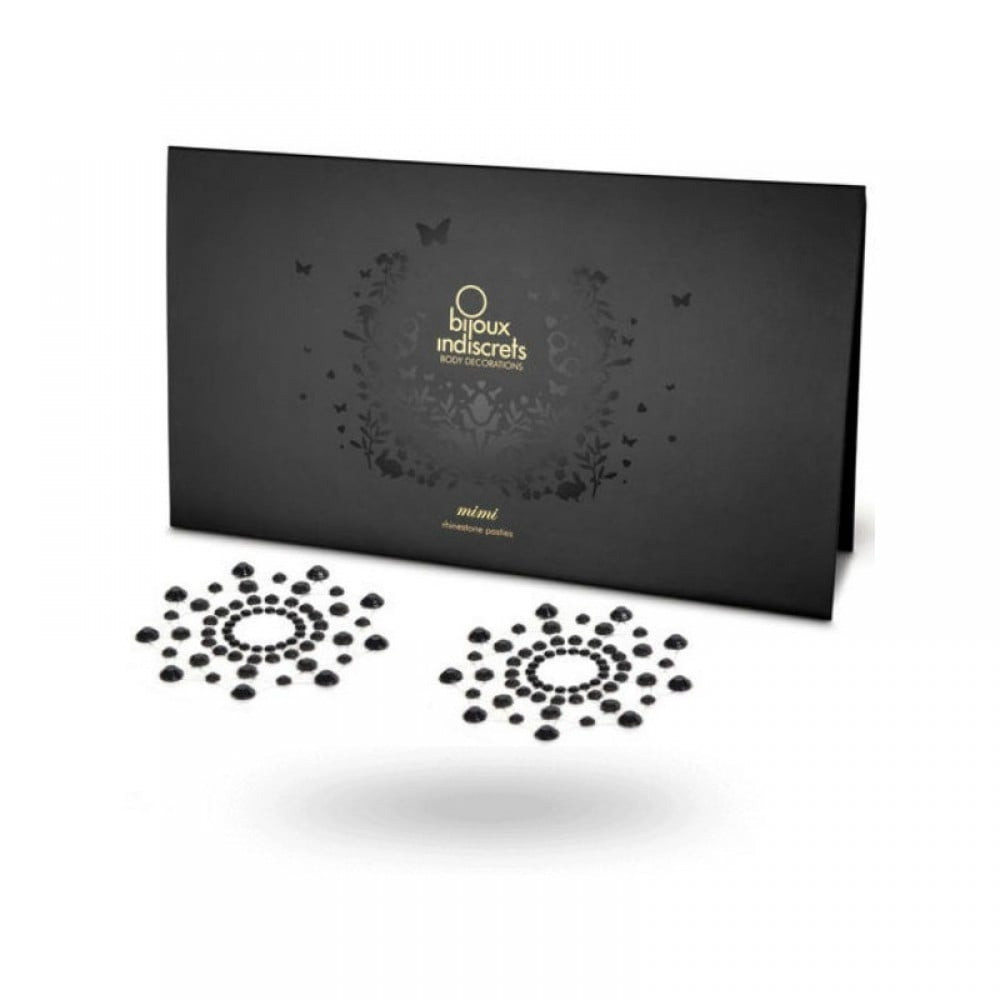 Наклейки для грудм Bijoux Indiscrets Mimi - Black Sex Aura Киев - изображение 3