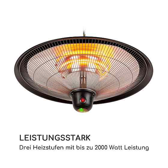 Стельовий нагрівач Heizsporn 60,5 см (Ø) Світлодіодна лампа з дистанційним керуванням Чорний (Німеччина, Рівне