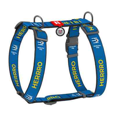 Шлей для собак WAUDOG Nylon анатомическая H-образная с QR-паспортом "Патрон" пластиковый фастекс XL (323-4025) Винница