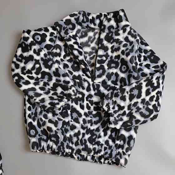 Чорний демісезонний дитячий костюм лео сірий (толстовка на змійці+штани) Кам'янець-Подільський