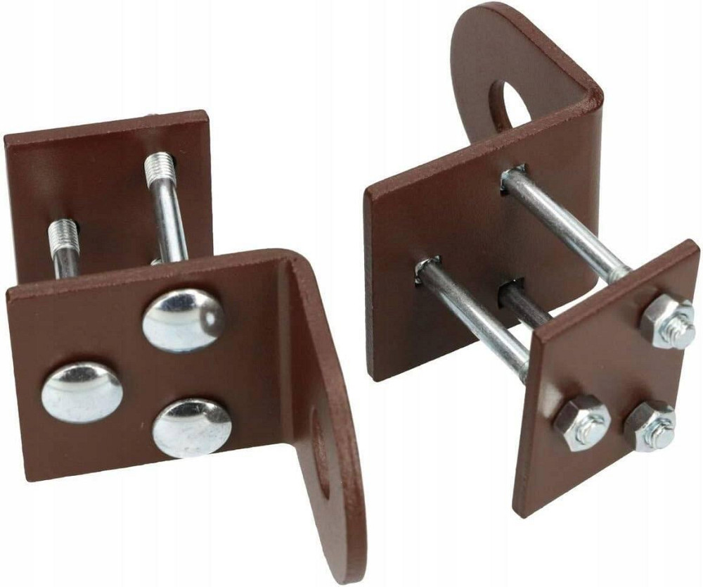 Скоби гаражних воріт 50мм для колодки, фарбовані коричневі "P-o" Стрый - изображение 3