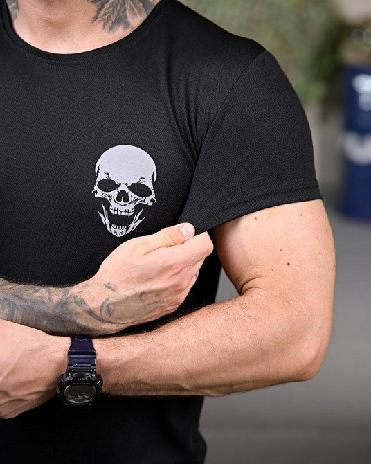 Тактична потовідвідна футболка Донецька зона black РП7343 Одеса - фото 5