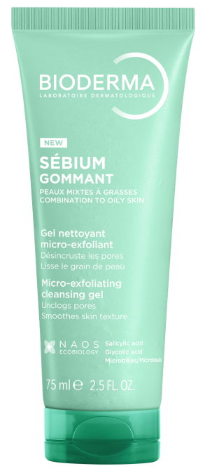 Біодерма Себіум Гель-скраб Гомман Bioderma Sebium Exfoliating Purifying Gel 75 мл Дніпро - фото 2