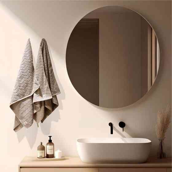 Набір 2 жакардові рушники Lovely Svi для ванної, готелів, СПА, на подарунок, 70 х 140 см Milano  бежево - сірий Київ