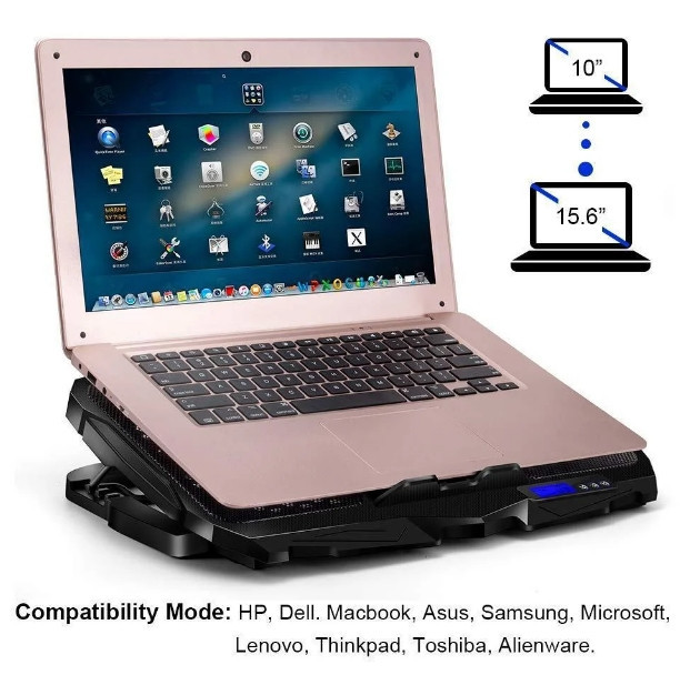 Охлаждающая подставка для ноутбуков Laptop Cooler S18 диагональ 17.3 