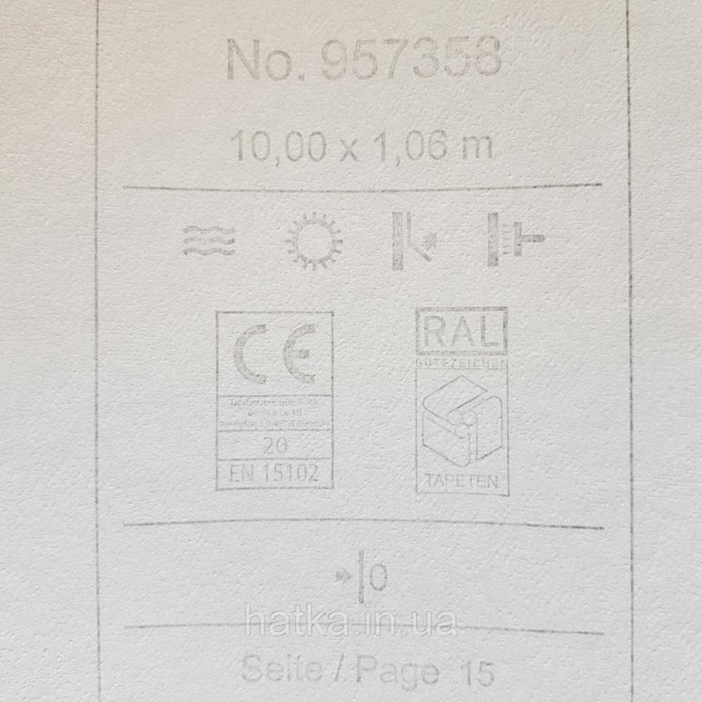 Обои виниловые на флизелине Rasch Raymond 1.06х10 под штукатурку структурные зеленые салатовые 957358 Киев - изображение 4