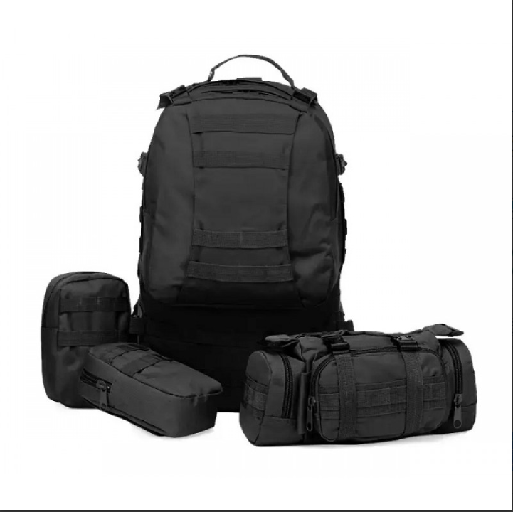 Рюкзак Тактичний за підсумками B08 Black 55L Одеса - фото 2