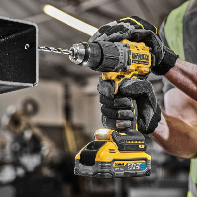 Шуруповерт DeWALT XR Li-Ion PowerStack 18 В, 2x5Ah, 90 Нм, 0-650/0-2000 об/мин, TSTAK (DCD805H2T) Винница - изображение 8