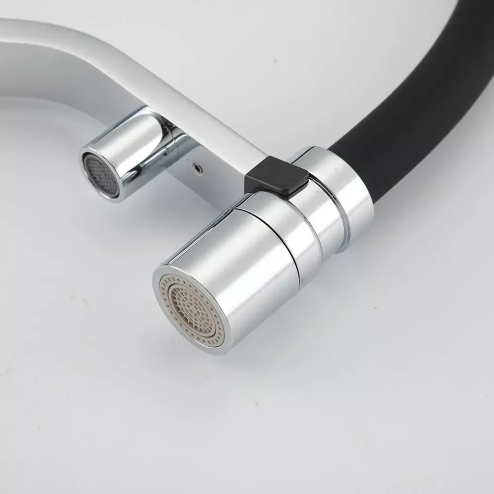 Змішувач для кухні з підключенням до фільтру GAPPO G4395-60 з гнучким виливом, хром Київ - фото 5